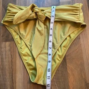 High rise metallic swim bottom